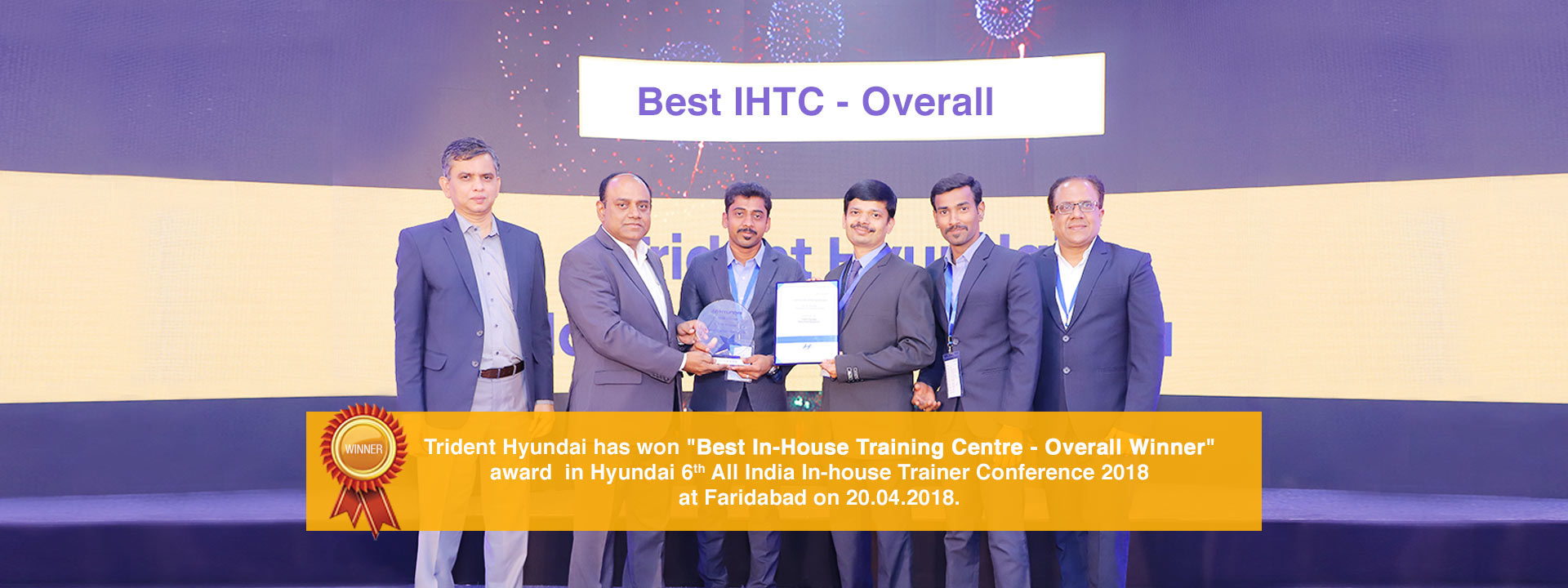 Best In-House Training Centre- Overall Winnere